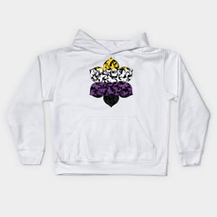 Veil of Butterflies, Pride Series - Nonbinary Kids Hoodie